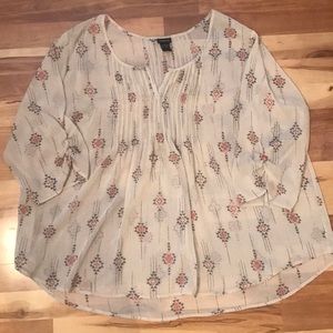 Torrid Tribal Print Blouse Size 3